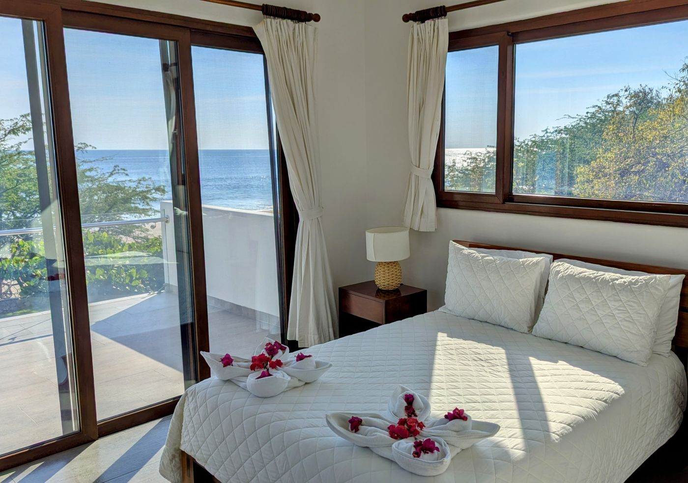 bedroom 1 with ocean views